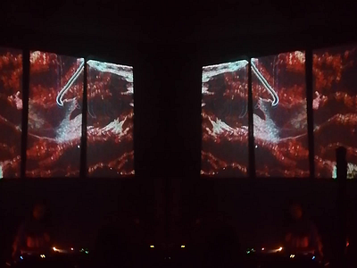 1983 / Riga art club visuals event visuals resolume arena vj vjing