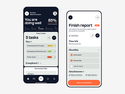 Task Management mobile app application clean design management app minimal mobile application planning schedule task task list task management task manager to do list todo ui uiux user experience utility ux