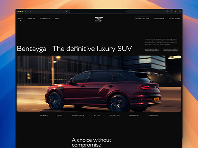 Bentley Website Redesign bentley bentley cars bentley website car car dashboard car design car website car website design electric car hybrid car landing page landing page design luxury website sedan suv vehicle web design website website development website redesign