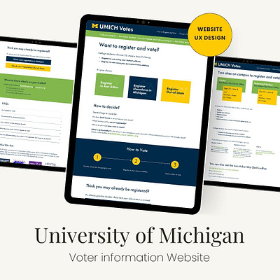 University of Michigan Voter Info Website