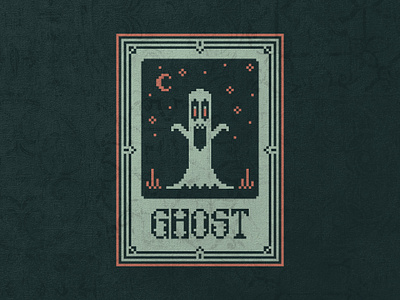 Inktober 2023 - Ghost cross stitch