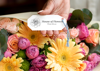 House of Flowers branding graphic design logo