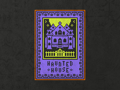 Inktober 2023 - Haunted House cross stitch haunted house