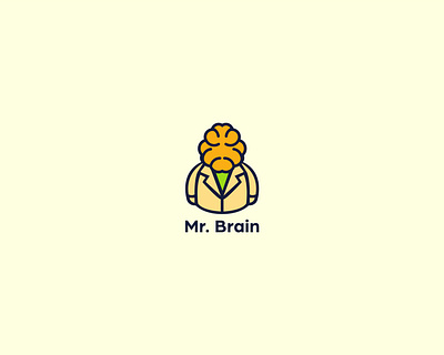 Mr. Brain Logo brain brainstorm braintech character computer creative gaming geek genius idea innovation intelligent mind mr. mr. brain programmer smart startup tech thinker