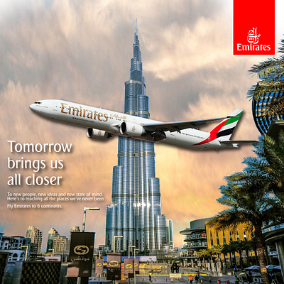 Emirates Social Media Post Design best airline dubai emirates social media post