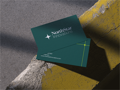 NorthStar Innovations Business Card Mockup branding business card graphic design logo north star