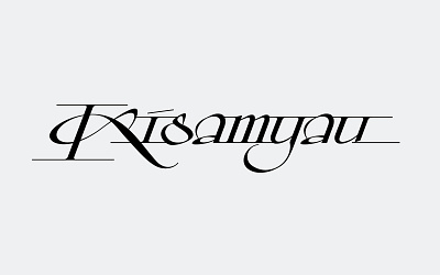 Kisamyau calligraphy calligraphy logo custom evgeny tkhorzhevsky hand lettering logo lettering logo lettering. logo typography