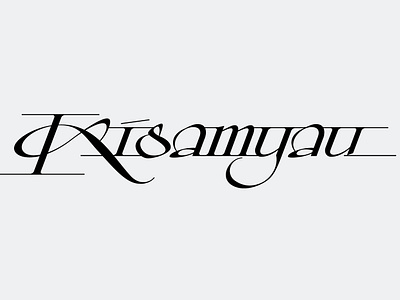 Kisamyau calligraphy calligraphy logo custom evgeny tkhorzhevsky hand lettering logo lettering logo lettering. logo typography