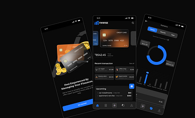 Financial management application- UI design app design app screen branding case study design finance finance app financial management ui ui design