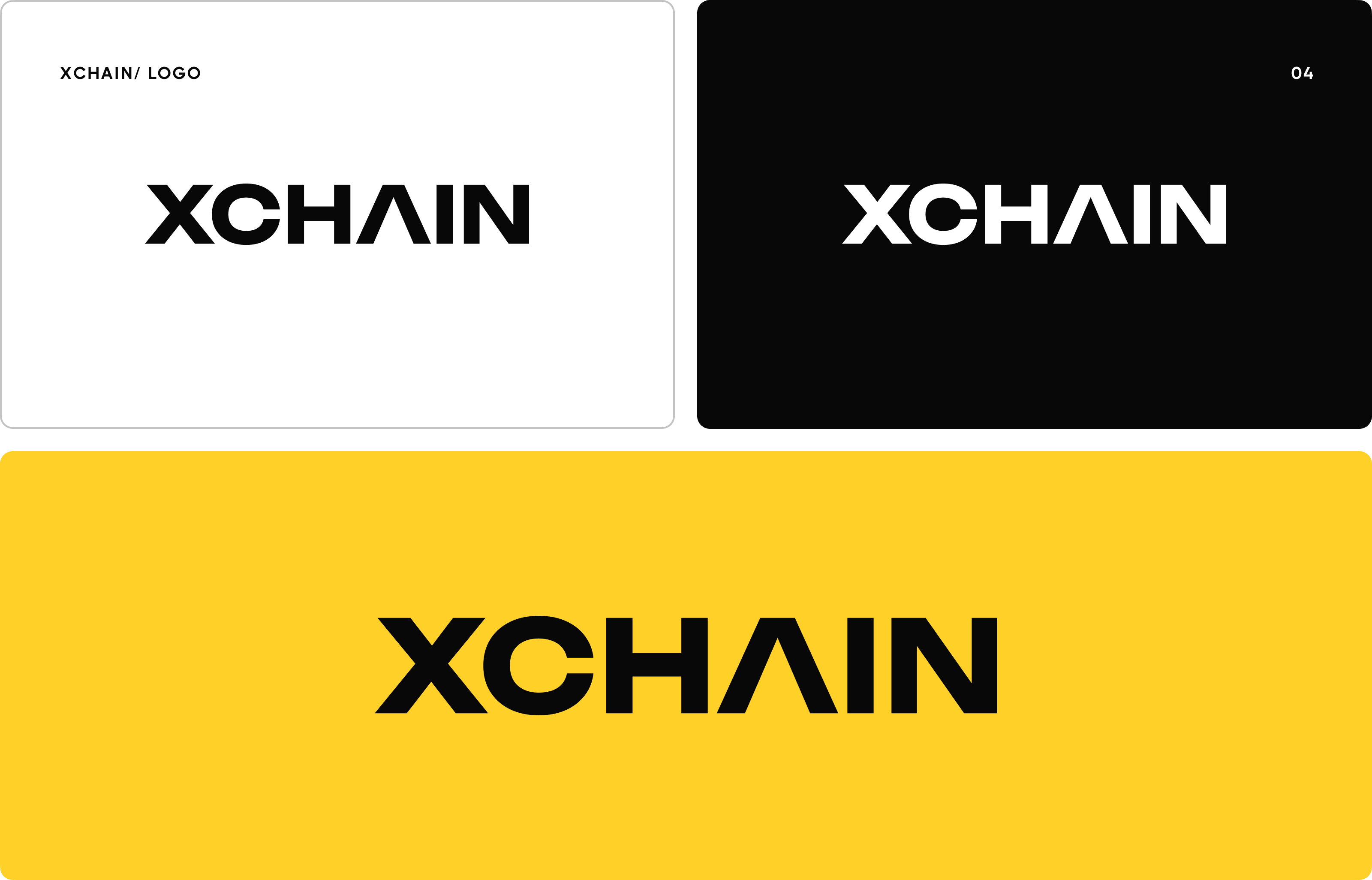 XCHAIN - logo for Crypto Technology by Outcrowd on Dribbble