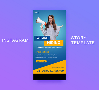 WE ARE HIRING! Instagram stories Editable templates. ad design ads instagram instagram banner instagram post instagram stories social media design