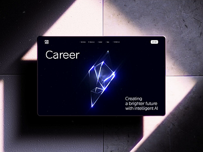 Nexa AI career page landing web design 3D animation 3d ai animation app design branding crypto finance fintech landing landing page landingpage mobile mobile app mobile app design motion graphics product design web web design website