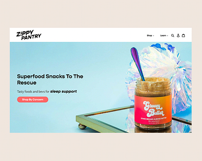 Zippy Pantry Landing Page branding design graphic design logo typography web design