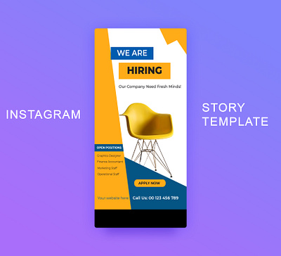 WE ARE HIRING! Instagram stories Editable templates. ad design ads instagram instagram banner instagram post instagram stories social media design