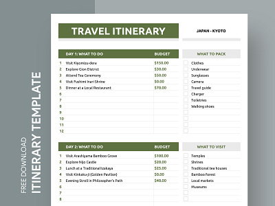 Gray and Green Travel Itinerary Free Google Sheets Template docs free google docs templates free template free template google docs free travel itinerary template google google docs google docs itinerary template gray and green travel itinerary itinerary itinerary template template travel travel itinerary travel planner travel planner template travel schedule