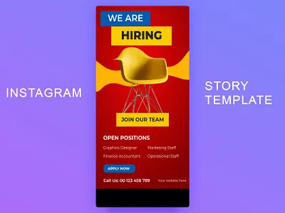 WE ARE HIRING! Instagram stories Editable templates. ad design ads instagram instagram banner instagram post instagram stories social media design