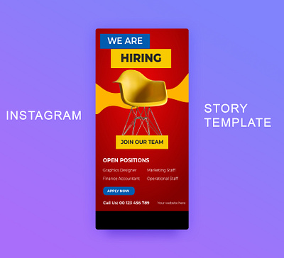 WE ARE HIRING! Instagram stories Editable templates. ad design ads instagram instagram banner instagram post instagram stories social media design