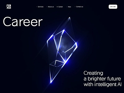 Nexa AI career page web design 3D animation 3d 3d animation ai ai bot ai solution ai website business career chat gpt finance fintech landing landing page services web web design web site web3 webdesign website