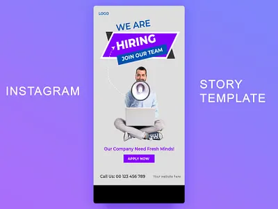WE ARE HIRING! Instagram stories Editable templates. ad design ads instagram instagram banner instagram post instagram stories social media design