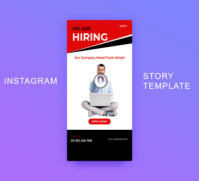 WE ARE HIRING! Instagram stories Editable templates. ad design ads instagram instagram banner instagram post instagram stories social media design