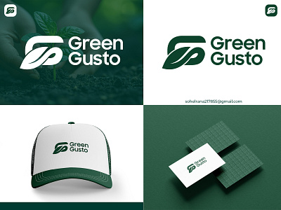 Green Gusto Logo Design brand brand identity branding graphic design logo