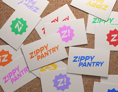 Zippy Pantry Cards branding design graphic design illustration logo typography