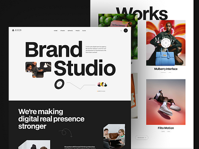 Branding Studio UI Exploration! 🔥 agency blold branding branding studio colorful creative design design inspiration illustration minimal minimalist studio typogaphy ui uidesign