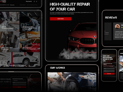 Website UI/UX design for a car company auto button cta design ecommerce graphic design landing ui ux webdesign website