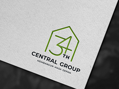 34th Central Group Anniversary branding design graphic design logo mockup visual identity