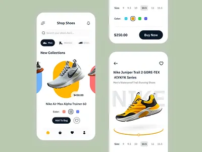 Shoes Ecommerce App Design app design clean ui creative app design e shop ecommerce app fashion mobile app online store product app running shoe shoe app shoe store shoe store app shoes app shoes ecommerce shoes mobile app shopping app ui ui ux user experience web design