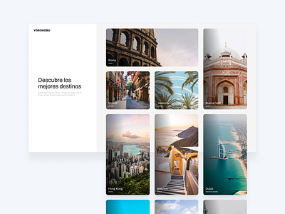 Travel website clean interface minimal travel ui uiux webdesign