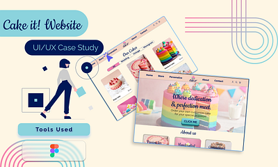 Cake it! case study design ui ui design ux ux design web web design website