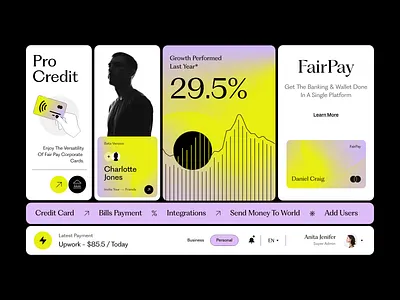 Credit Card - Payment brand guide branding clean color credit card data design gradients graphic illustration logo payment product design social stats typography ui ui ux user experience ux