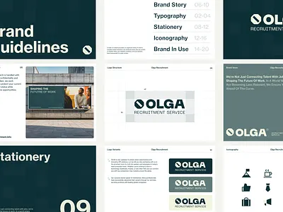 OLGA : Brand & Visaul Identity brand guidliens branding graphic design logo design motion graphics ui design visual identity