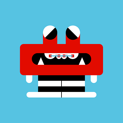 monster! 👹👾 flat illustration illustrator monster vector