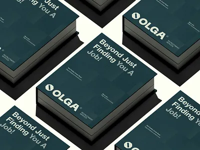 OLGA Recruitment Service brand design brand guidlines branding graphic design motion graphics ui design