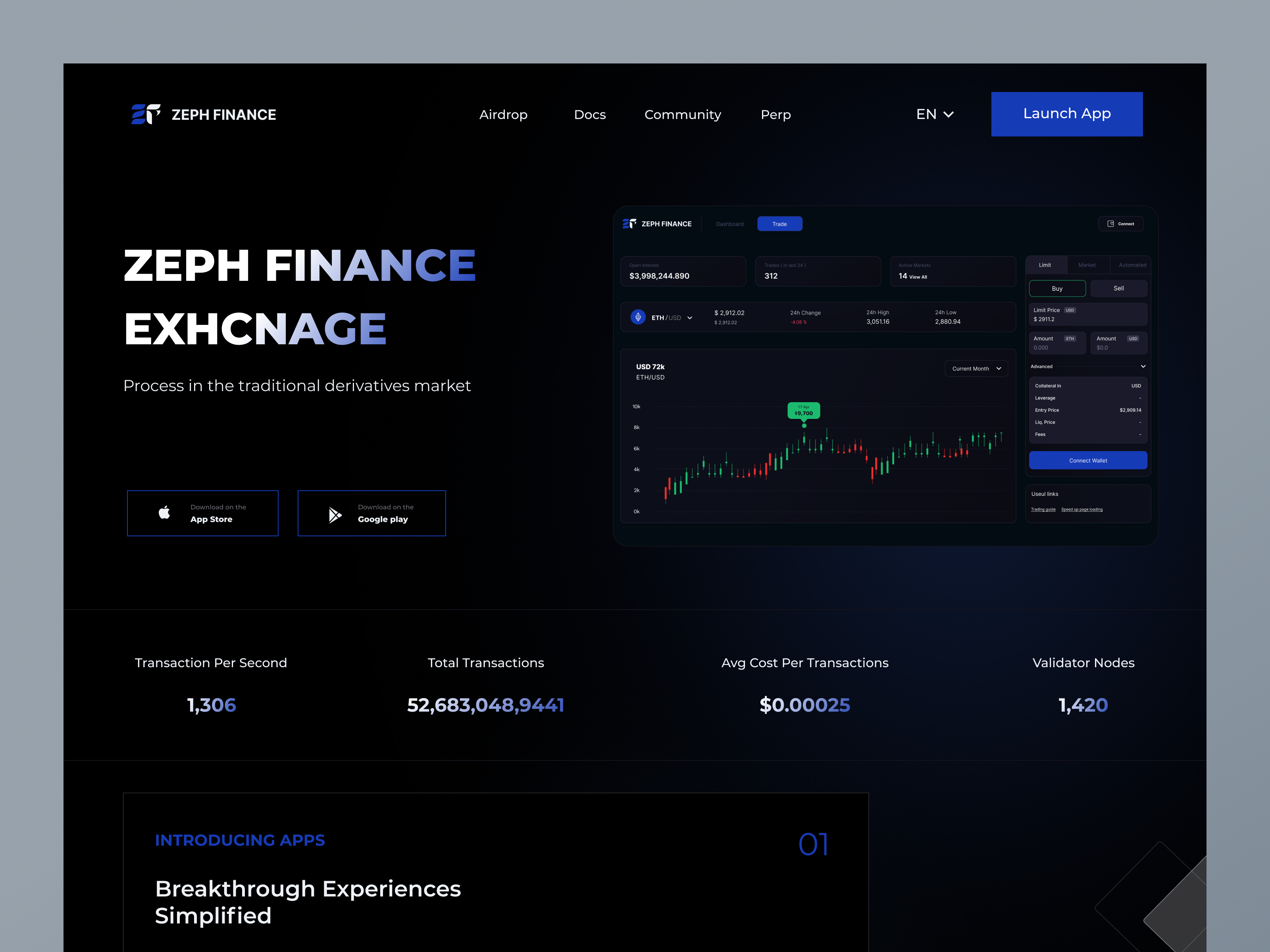 Example of Web Design Crypto   Blockchain