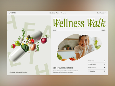 Modern Nutrition Website Design diet doctor fitness website food food and drink graphic design health healthcare healthy healthy eating healthyfood home page landing page medical nutrition nutrition landing page ui uiux website website design