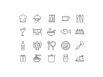 Restaurant Icons graphicpear icon design icon set icons pack restaurant restaurant icon vector vector icon