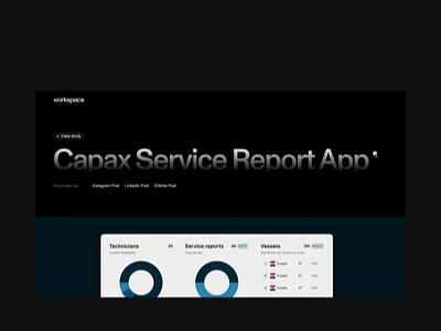 Case Study - Capax Service Report App analytics app application crud dashboard digital digital product mobile pwa service reports web