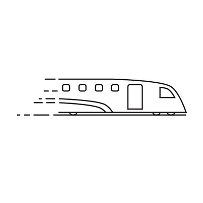 High Speed Train Icon