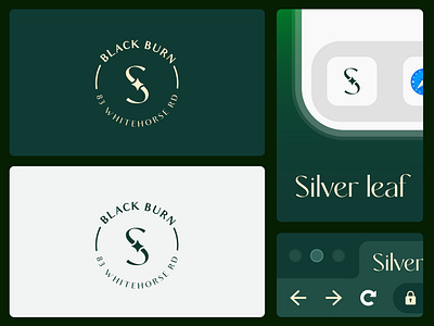 Silver Leaf Logo branding design graphic design illustration illustrator logo typography vector