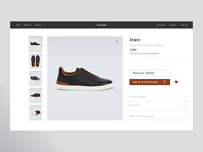 Ecommerce minimal - Product Page UXUI by iraklitalavadze add to cart design ecommerce mens shoe mens shop minimal minimalism minimalistic product page shoes shop shopify shopping shopping page talavadze ui ux web design web shop website