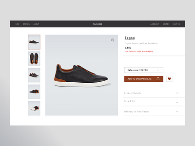 Ecommerce minimal - Product Page UXUI by iraklitalavadze add to cart design ecommerce mens clothing mens shop minimal minimalism minimalistic product page shipify shoes shop shopping shopping page talavadze ui ux web design web shop website