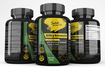 Premium Soy Protein Supplement Label