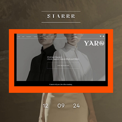 YARO. WEB DESIGN CONCEPT. (LANDING PAGE, PRODUCT PAGE) animation branding design e commerce fashion graphic design landing page logo ui web design