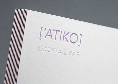 ['Atiko] Branding for a 'chic' cocktail bar in Madrid skylines. branding graphic design logo