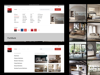 Furniture Menu creative design ecommerce furniture menu shop ui ux web website