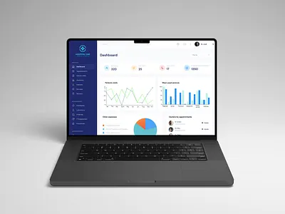 Medical Clinic Management Dashboard dashboard dashboard statistics hospital dashboard medical mockup ui ux