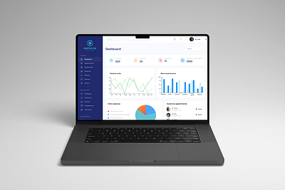 Medical Clinic Management Dashboard dashboard dashboard statistics hospital dashboard medical mockup ui ux